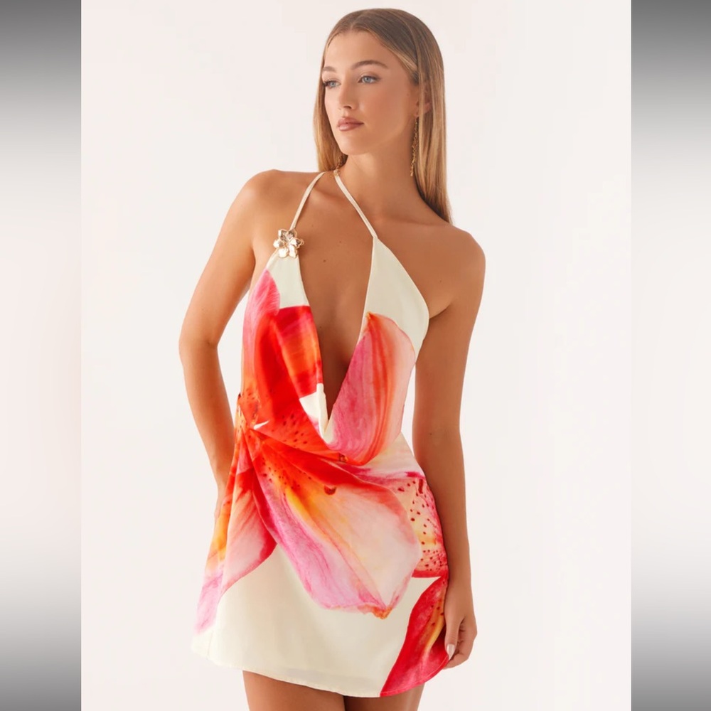 Peppermayo - “Aiva Mini Dress - Yellow Floral”